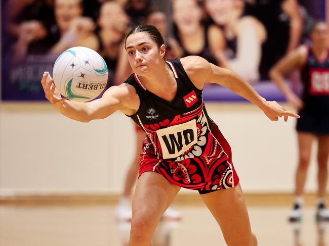 Southern Saints defender Mia Van Wyk during the 2024 Victorian Netball League (VNL) season. Picture: Grant Treeby/NV.