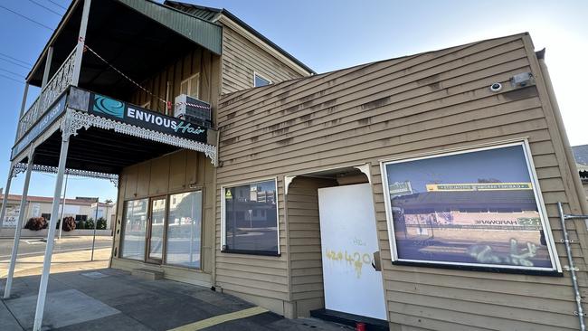 The old building which housed Envious Hair Studio on Targo St, Bundaberg, has been gutted by fire. PHOTOS: Craig Warhurst