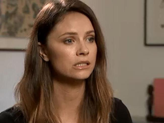 Actor Christie Whelan Browne, who came forward with harassment allegations against Craig McLachlan, is named in the defamation suit. Picture: 7:30/ABC