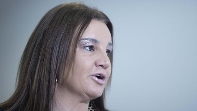 Senator Jacqui Lambie spoke to the media at a morning press conference in Parliament House in Canberra. Picture: NCA NewsWire / Gary Ramage