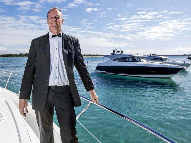 Luxury motor yacht builder, Riviera, unveiling three new Platinum Edition Sport Yachts, 6000, 5400 and 4800 series, with a total value of more than $5.5million. Riviera Owner, Rodney Longhurst. Picture: Jerad Williams