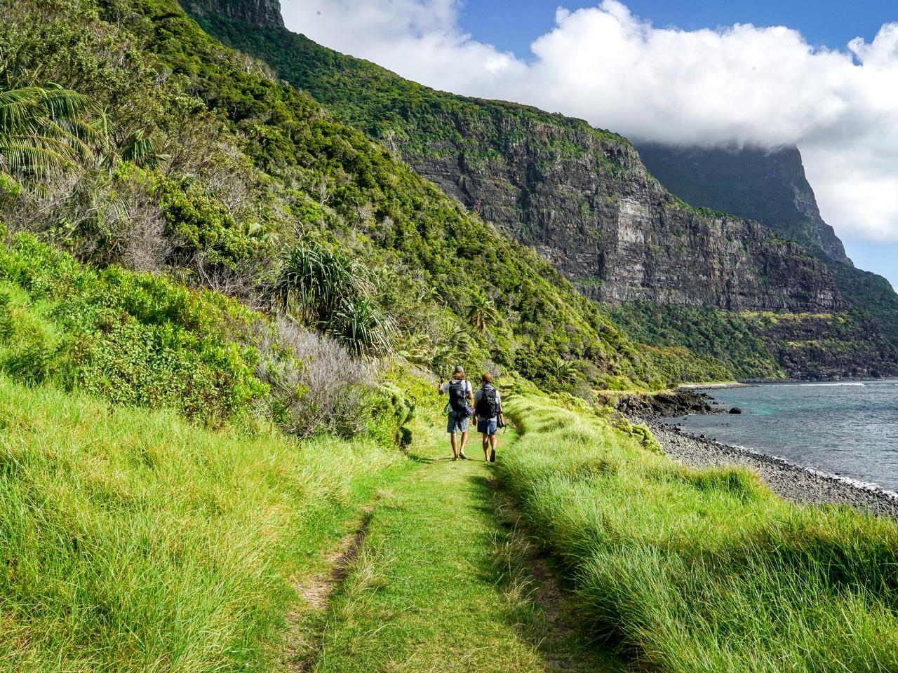 Supplied Travel LORD HOWE ISLAND. Walking Little Island Track. For story by Celeste Mitchell. Picture: Jackson Ar