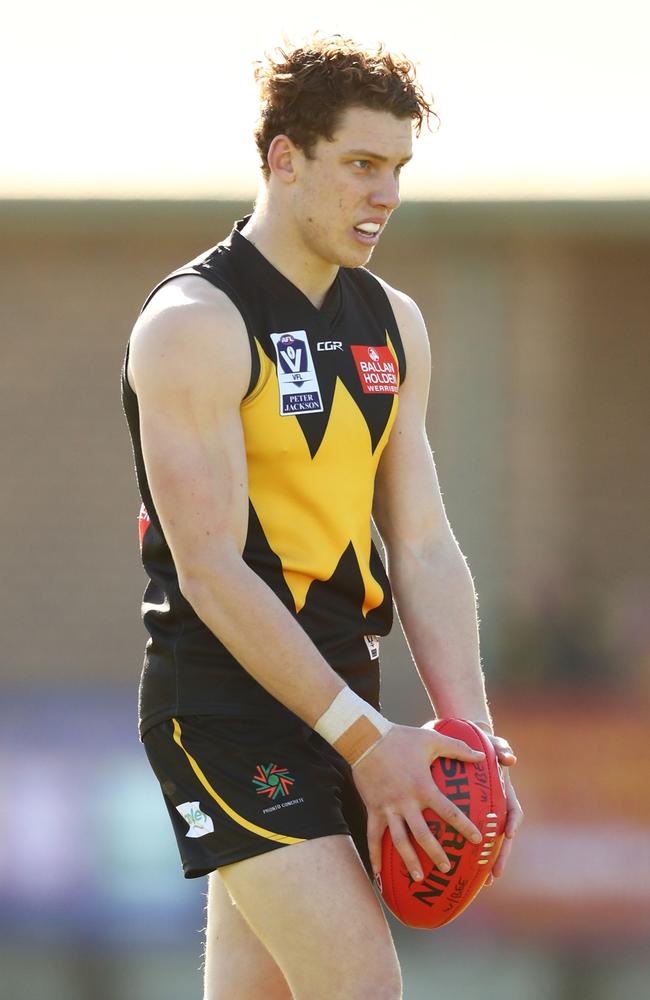 Josh Corbett in action for Werribee in 2017. Picture: Scott Barbour/AFL Media