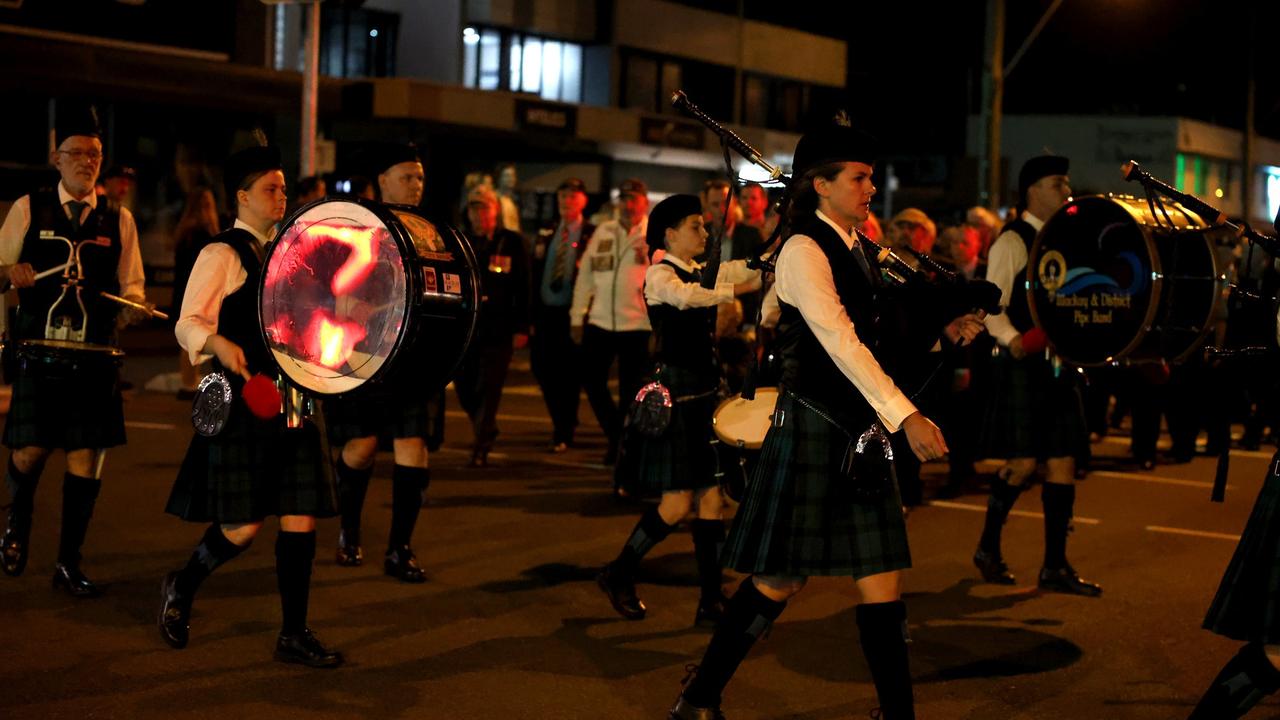 Hundreds of people joined veterans old and young at the Mackay Dawn Service march, Mackay Anzac Day 2025. Pictures: Mackay Regional Council.