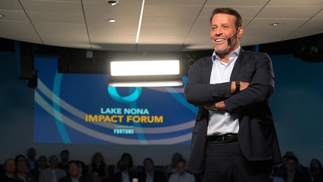 Motivational speaker Tony Robbins. Picture: Phelan M. Ebenhack/AP