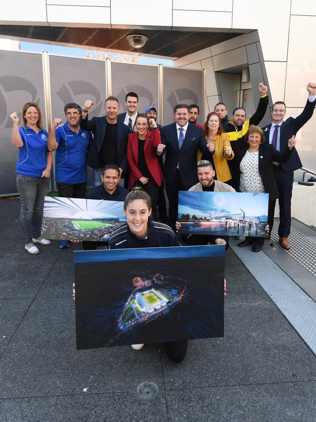 The community is right behind Team 11’s bid to bring an A-League team to Melbourne’s southeast. Picture: Penny Stephens