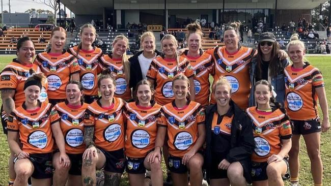 Sutton will run out for The Entrance Tigers in the inaugural women’s tackle final. Picture: The Entrance RLFC