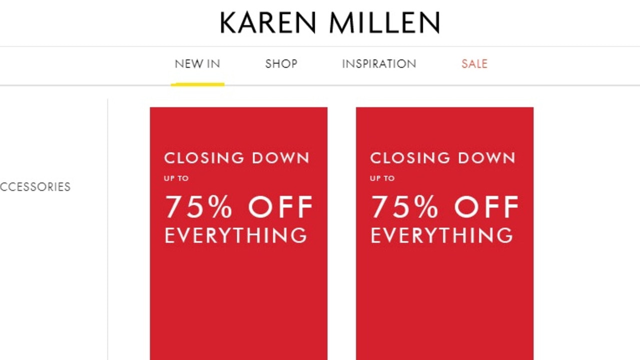 Karen Millen is closing down. Picture: Supplied