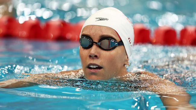 Emma McKeon proved too strong for her rivals in the 50m freestyle. Pic: Getty.