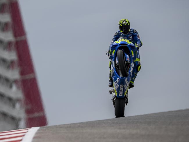 Andrea Iannone, Friday practice. Pic: Suzuki.