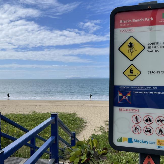 Blacks Beach where Ebony Snooks and Gary the Jack Russell were attacked. Picture: Max O'Driscoll.