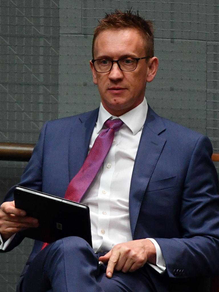 Labor member for Bruce Julian Hill during Question Time. Picture: AAP