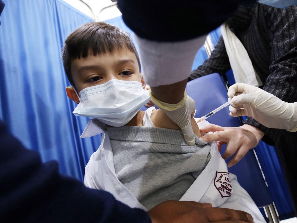 Kids are missing out on other vaccinations because of Covid. Picture: AFP