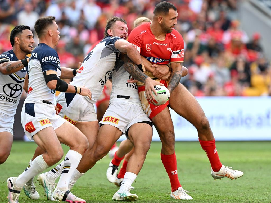 The Dolphins were no match for the impressive Cowboys. Picture: Bradley Kanaris/Getty Images