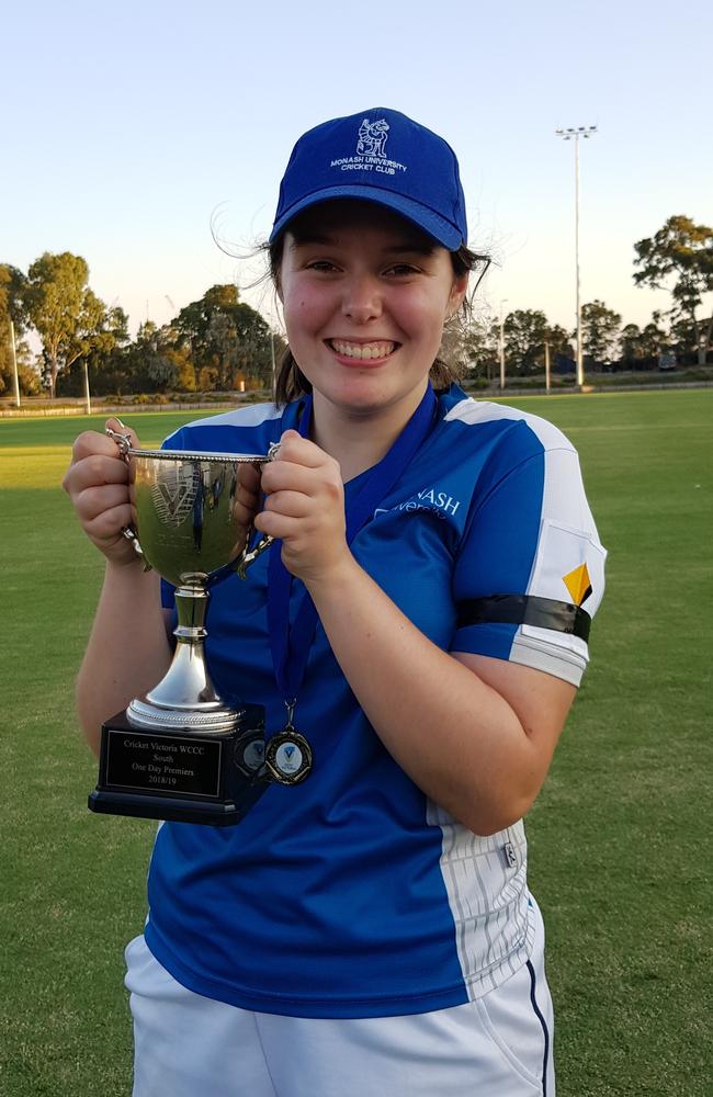 Clare Haysom enjoying success as a player.