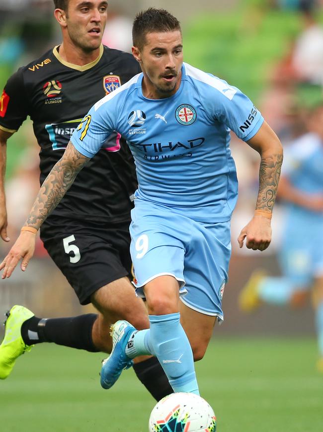 Melbourne City’s Jamie Maclaren. Picture: Getty Images