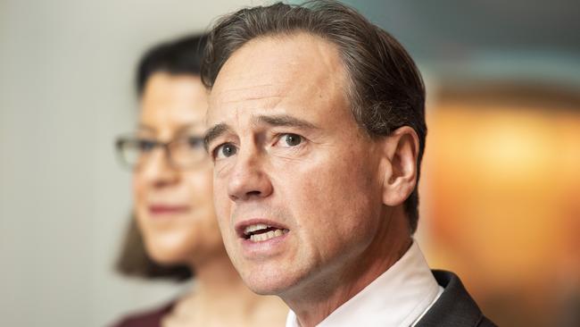 Federal Health Minister Greg Hunt says he has not endorsed any one treatment approach to minors distressed because they feel “born in the wrong body”.Picture: AAP.