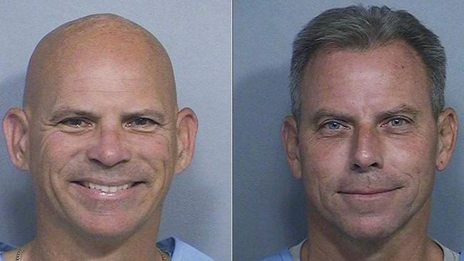 Lyle Menendez (L) and Erik Menendez (R) mugshots from October 10, 2024.