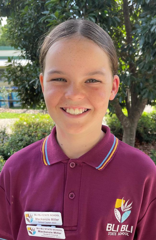 Bli Bli State School captain Mackenzie Miller