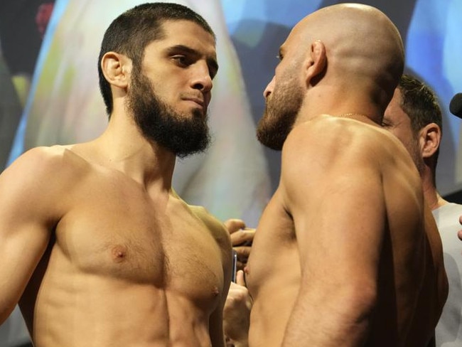 Alex Volkanovski rematches Islam Makhachev for the lightweight title. Picture: Mike Roach/Zuffa LLC via Getty Images