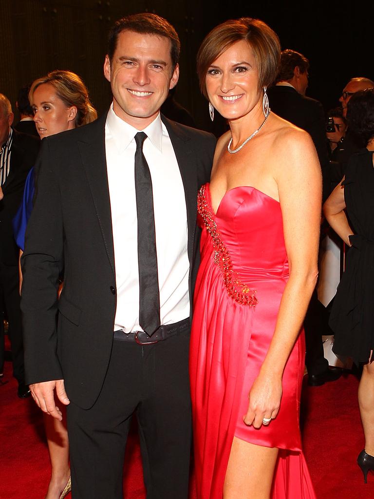 Karl and Cassandra at the 2011 Logies. Picture: Getty