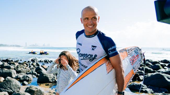 Julian Wilson of Australia after surfing in Heat 1 of the Elimination Round at the Bonsoy Gold Coast Pro on May 4, 2025, at Burleigh Heads, Queensland, Australia. (Photo by Andrew Shield/World Surf League)