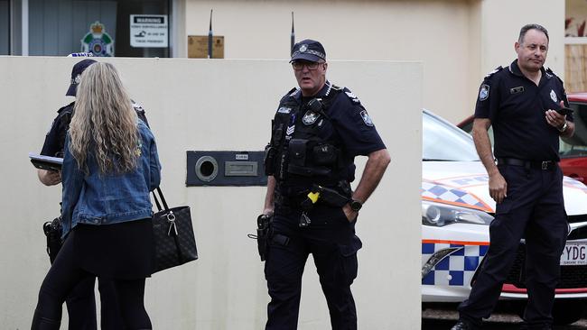 Police at the Arundel Police Beat. Picture: Nigel Hallett