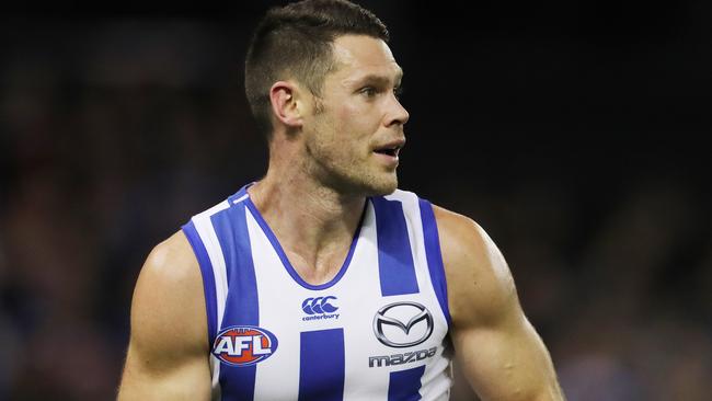 Sam Gibson played 130 consecutive games for North Melbourne. Picture: Michael Klein