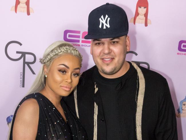 HOLLYWOOD, CA - MAY 10: Rob Kardashian and Blac Chyna arrive at her Blac Chyna Birthday Celebration And Unveiling Of Her 