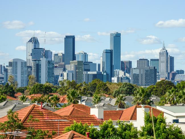 Skyline / cityscape view of Melbourne, Australia