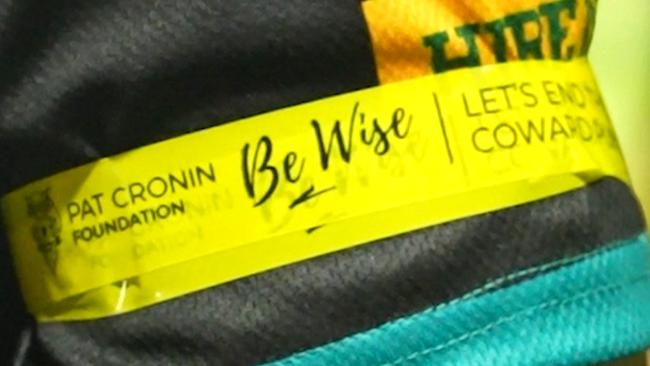 All players will wear yellow armbands throughout the Round. Picture: Supplied.