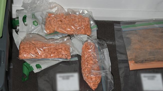 Some of the enormous amounts of drugs seized by Strike Force Lollback. Picture: NSW Police