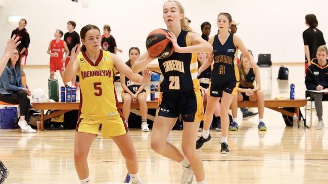 Rhiannon O’Brien (No.5) has been a standout for Queanbeyan this year.