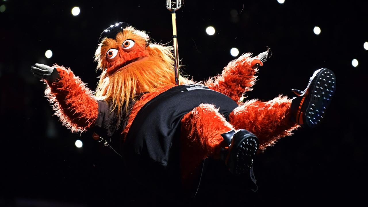 This is Gritty. But you already know that. Photo: Drew Hallowell/Getty Images/AFP