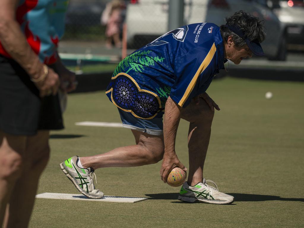 The ladies pairs lawn bowls will be played from 2pm at Broadbeach Bowls Club. Picture: Glenn Campbell