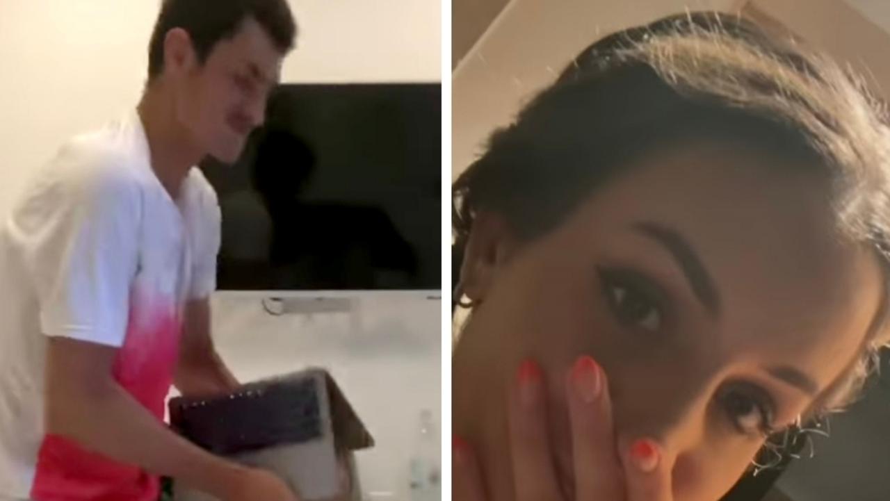 Girlfriend captures Tomic's $16k tantrum