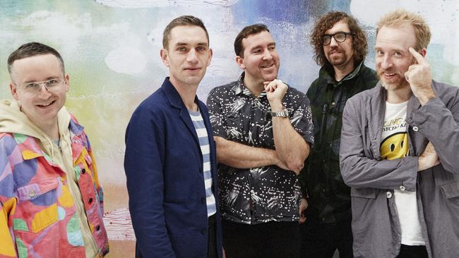 Hot Chip (from left) Alexis Taylor, Owen Clarke, Joe Goddard, Felix Martin and Al Doyle