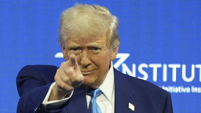 US President Donald Trump on Thursday. Picture: AP
