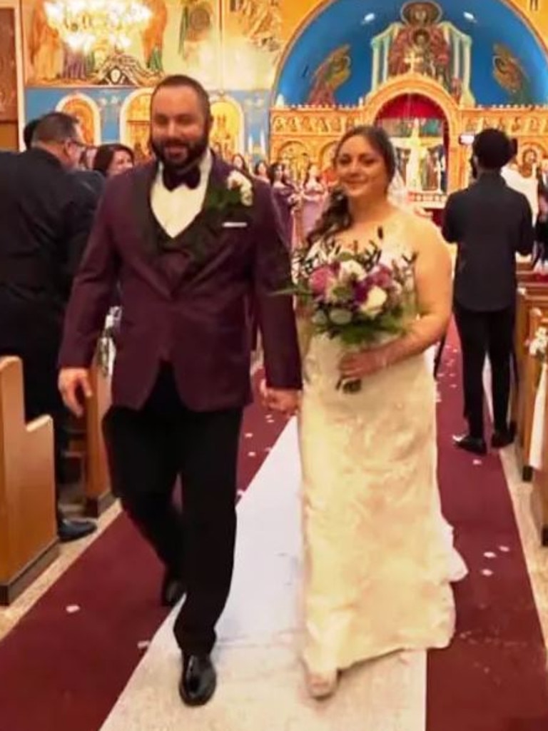 While they were tying the knot, a wedding guest slipped out and was later found dead in the couple’s burned-down house. Picture: Eleni Vrettos