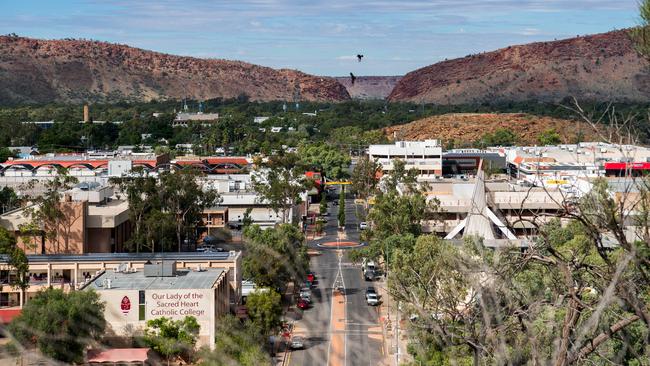 Alice Springs town centre. Picture: Pema Tamang Pakhrin