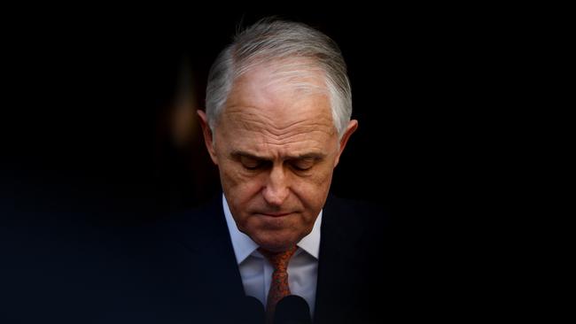 Former Australian Prime Minister Malcolm Turnbull conducts his farewell press conference at Parliament House in Canberra, Friday, August 24, 2018. Picture: Sam MooARCHIVING