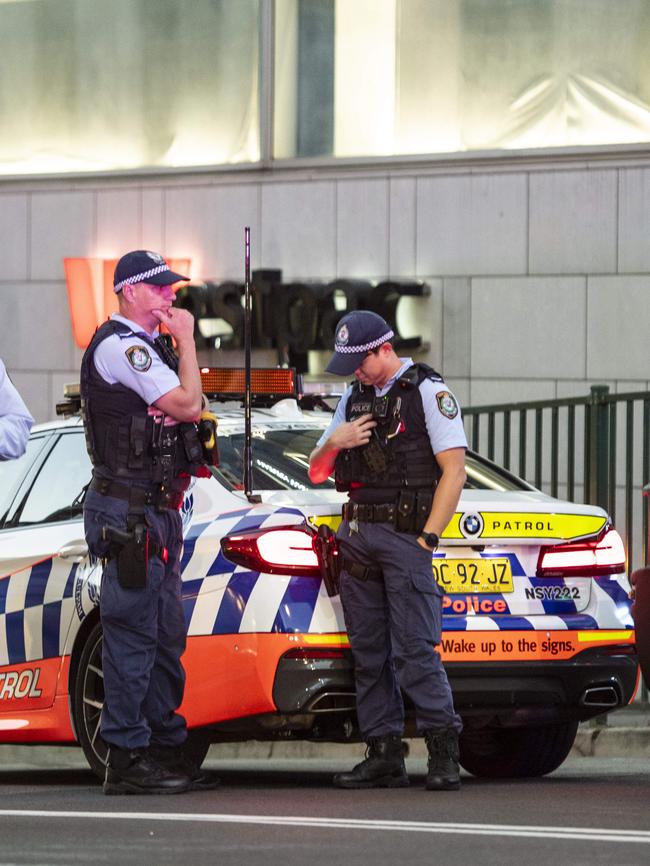 The scene at Westfield Bondi Junction on Saturday. Picture: NCA NewsWire / Monique Harmer