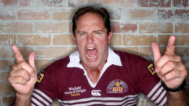 Billy Moore has become the face of the Queenslander chant. Picture: Steve Pohlner