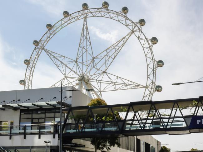 The permanently closed Melbourne Star Wheel at Docklands. Picture: Ian Currie