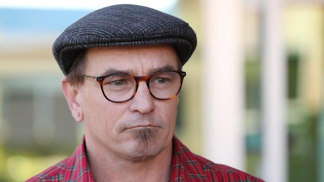 Nathan Cross outside the Victor Harbor Magistrates Court after his acquittal. Pic Tait Schmaal.