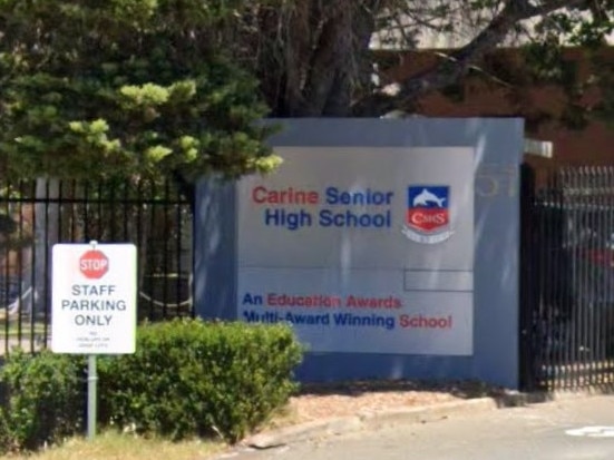 Police are responding to an incident at Carine SHS in Perth's northern suburbs. Picture: Google Maps