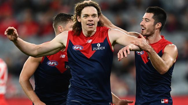 Ben Brown proved a valuable addition to Melbourne’s forward line. Picture: Getty Images