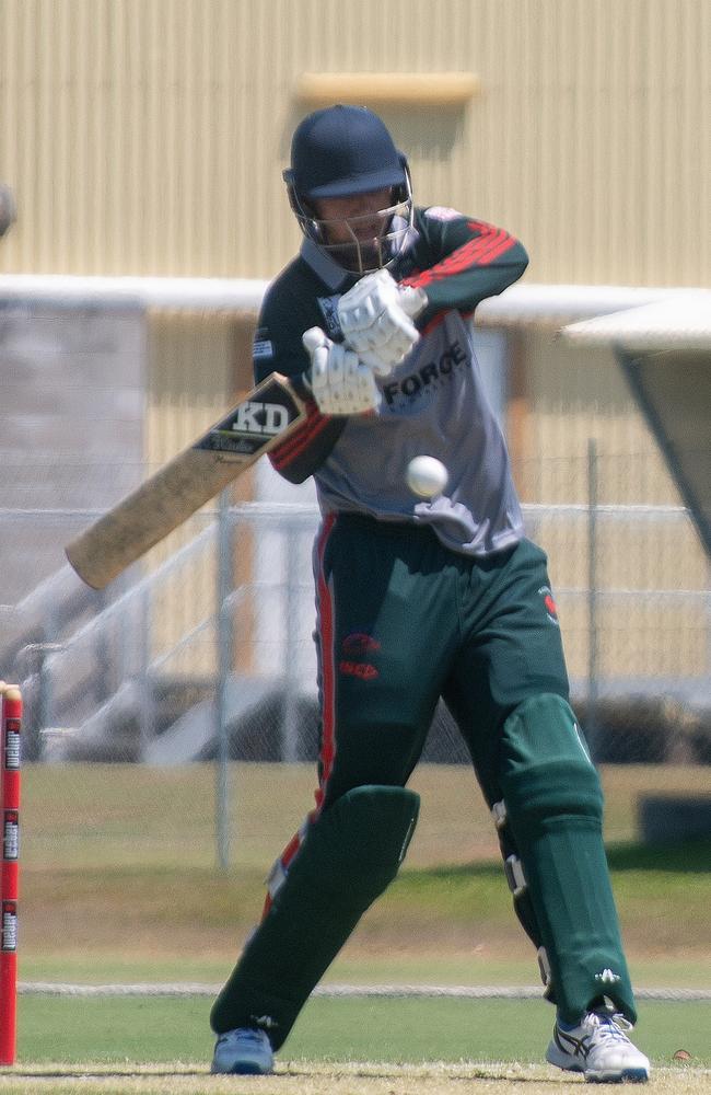 Etienne Pretorius batting for Walkerston. Picture: Michaela Harlow