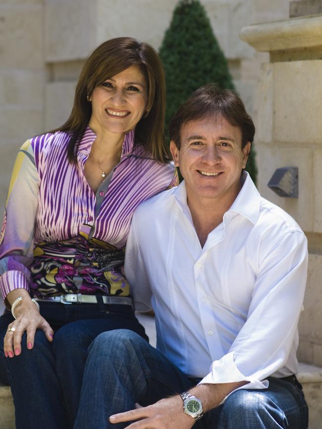 Sam Sgherza and former wife Marisa at their Gilberton home. Picture: Nick Clayton