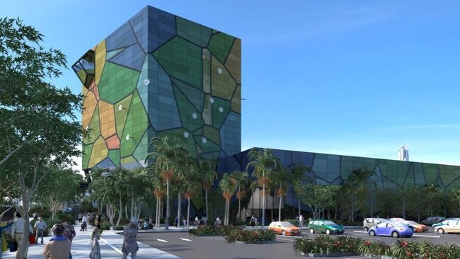 What the front of the HOTA art gallery will look like when it’s finished. Picture: Gold Coast City Council